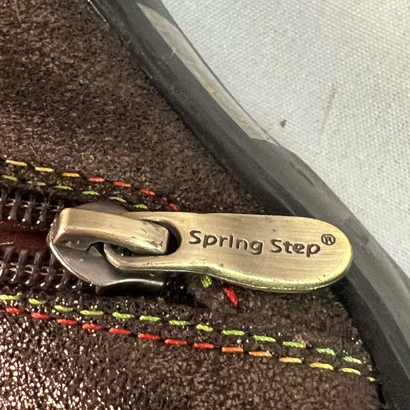 L’ Artiste bronze texture spring step Zinna leather booties art to wear size 9 - Picture 13 of 16